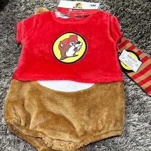 Kids Costume with Red and Brown Design 9 months